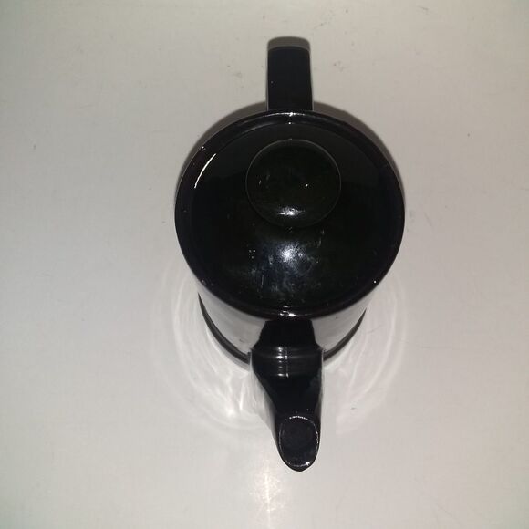 ⬇️⬇️⬇️Vintage Japanese Tall Black Coffee Tea Pot - Picture 6 of 7